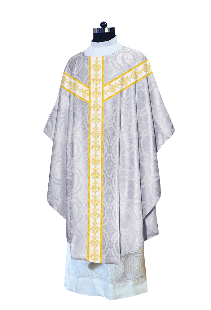 Gothic Chasuble vestment with Golden Lace