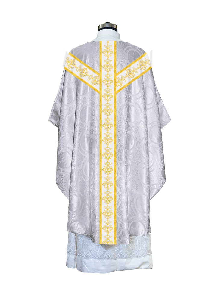 Gothic Chasuble vestment with Golden Lace