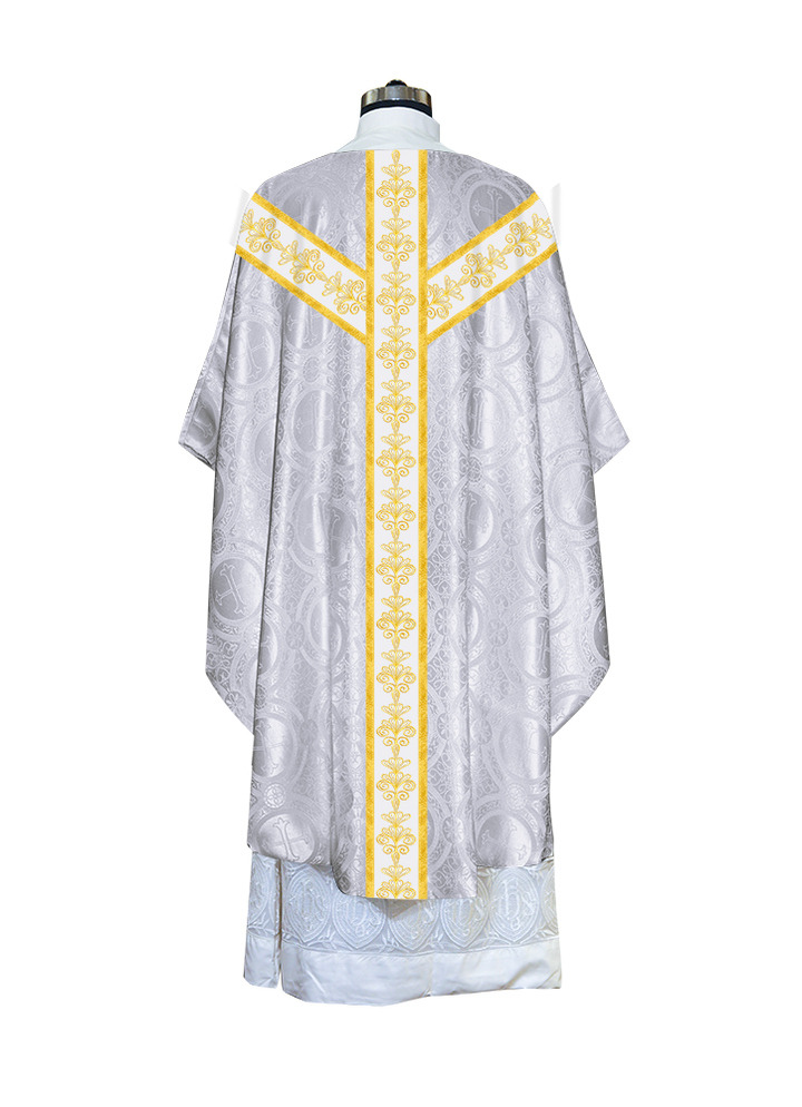 Gothic Chasuble vestment with Golden Lace