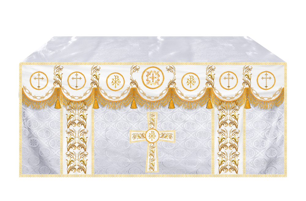 Handmade Church Altar Cloth with Traditional Embroidery