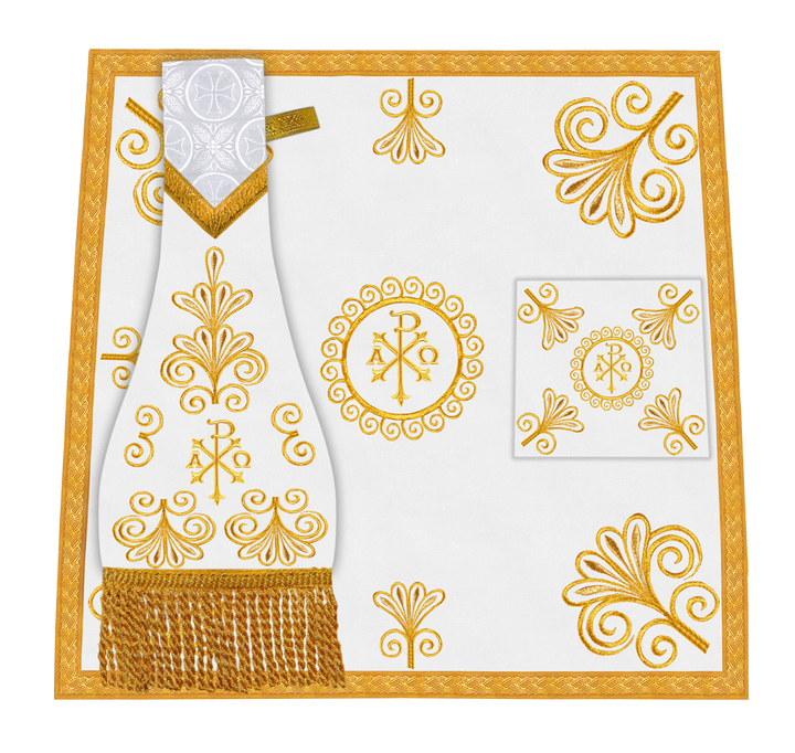 Church Mass Set with Elegant Liturgical Embroidery