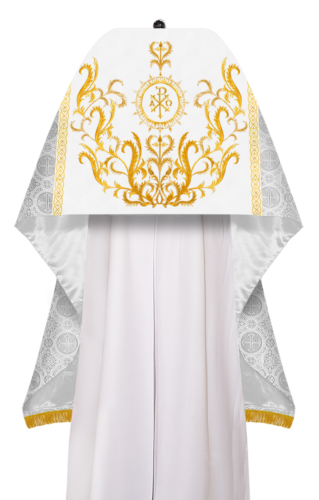 Humeral Veil Vestment with Braided Motif and Trims