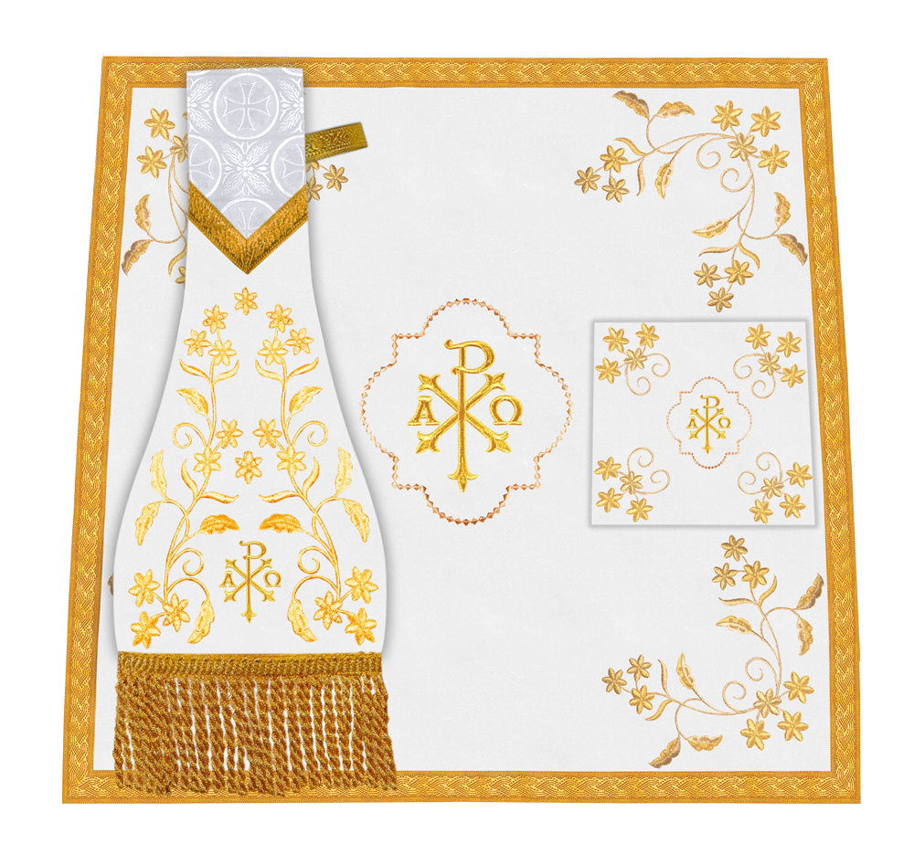 Altar Cloth with Fine Embroidery and Spiritual Motif