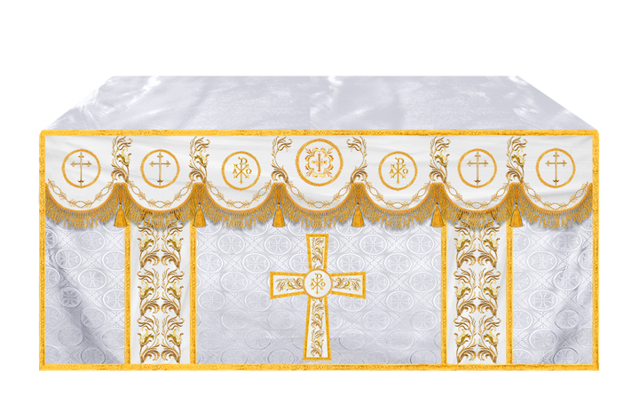 Church Altar Cloth with Refined Embroidery and Motif