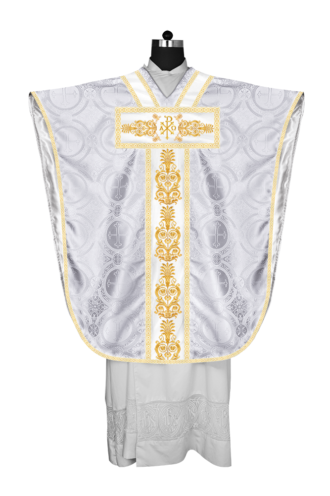 Borromean Chasuble Vestment With Detailed Braids and Trims