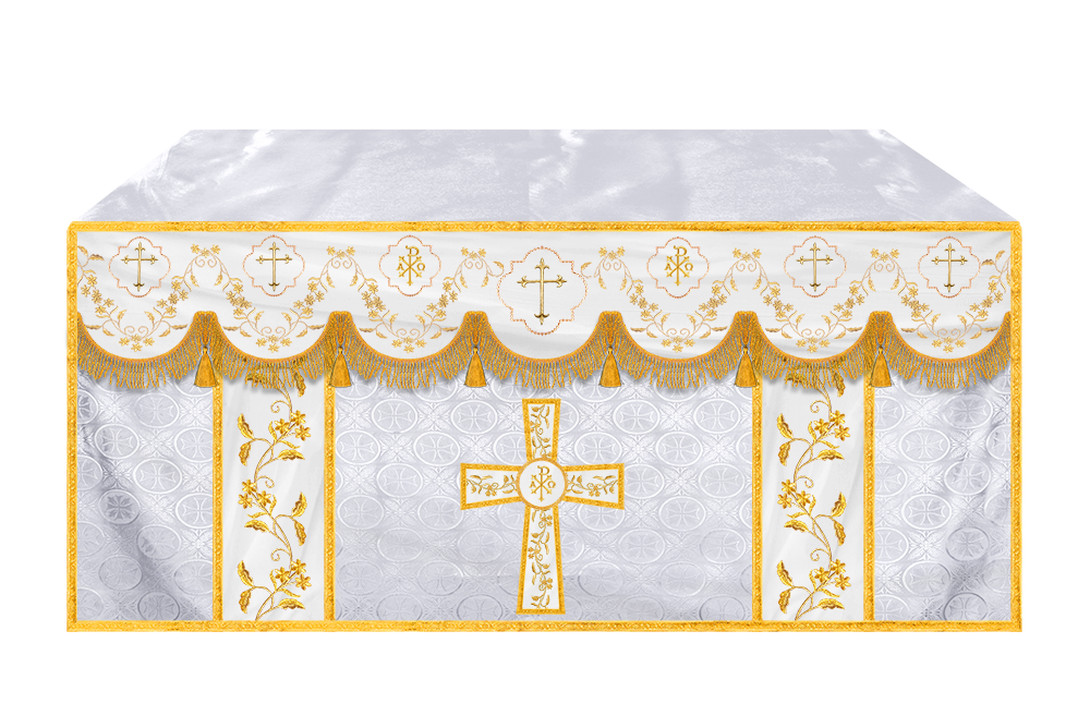 Altar Cloth with Fine Embroidery and Spiritual Motif