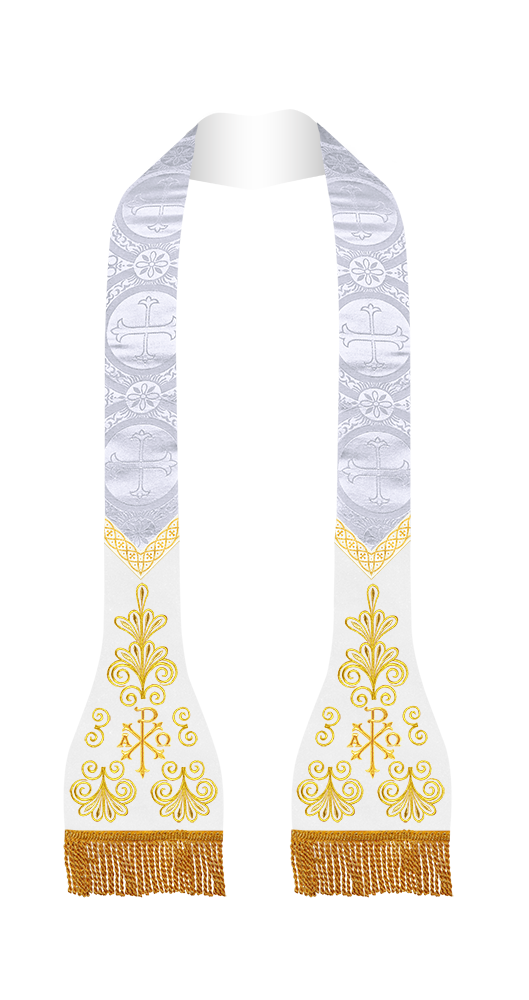 Roman Stole with Spiritual embroidery