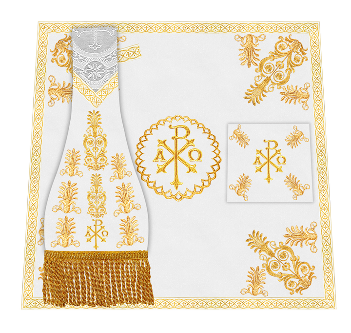 Roman Chasuble Vestments Adorned With Trims