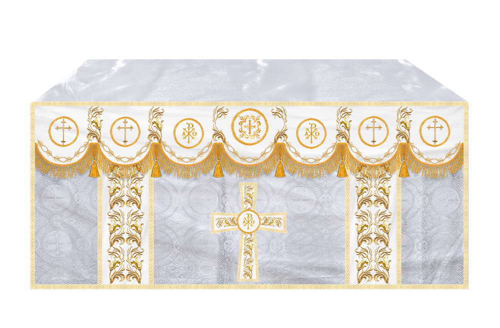 Altar Cloth with Liturgical Motif and Trims
