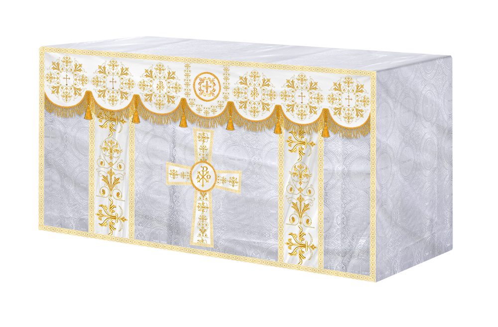 Altar Cloth with Spiritual Motif and Trims