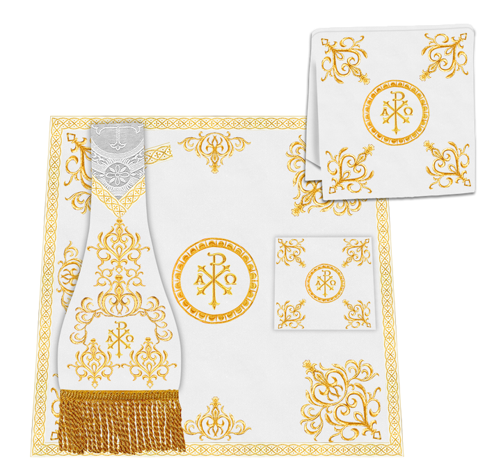 Gothic Chasuble Vestments With Adorned Orphrey And Trims