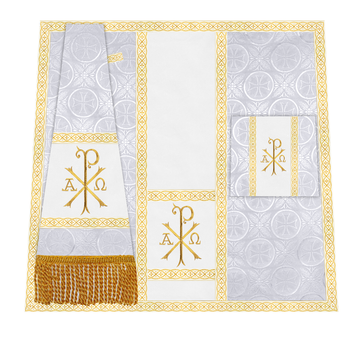 Altar Mass Set with Detailed Motif Embroidery