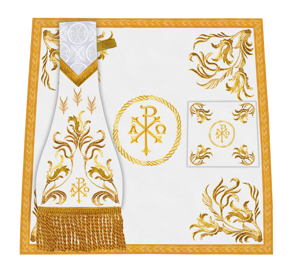 Liturgical Mass Set with Embroidered Details