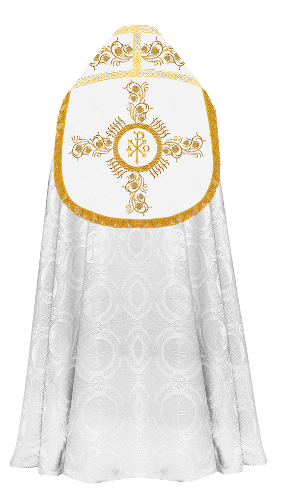 Roman Cope Vestment with Grapes Embroidered trims