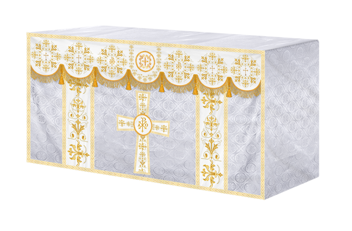 Embroidered Liturgical Church Altar Cloth with Spiritual Motif