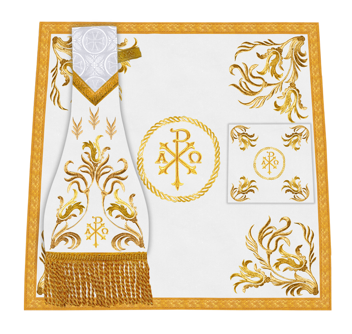 Church Altar Cloth with Refined Embroidery and Motif