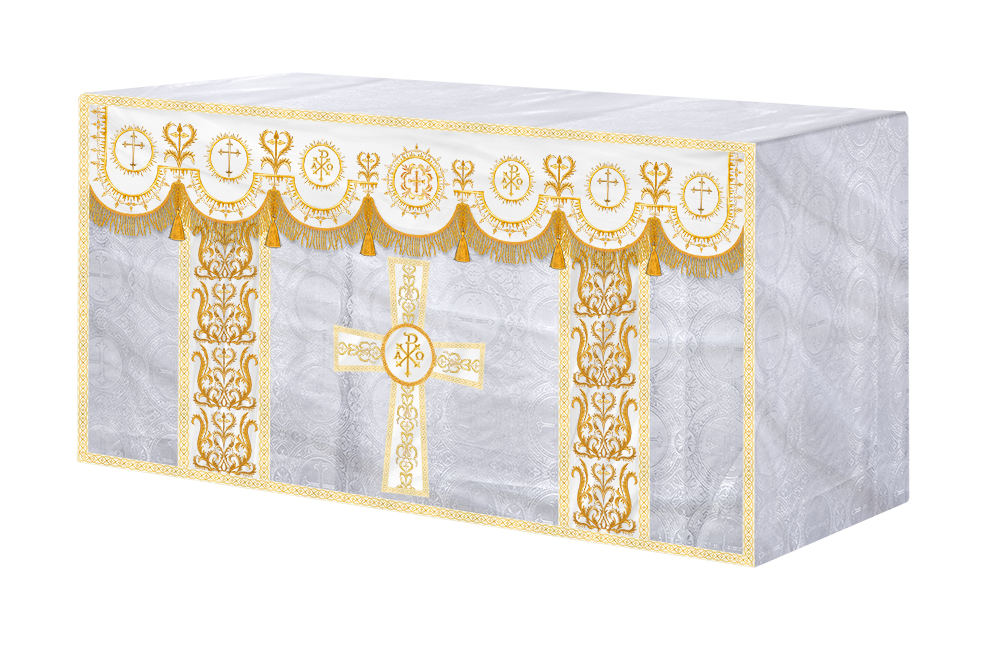 Communion Table Cloth with Embroidered Trims