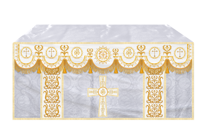 Communion Table Cloth with Embroidered Trims