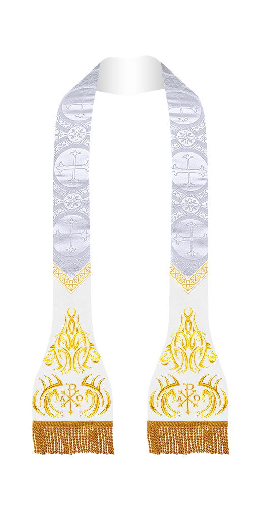 Embroidered Roman Stole with Motif