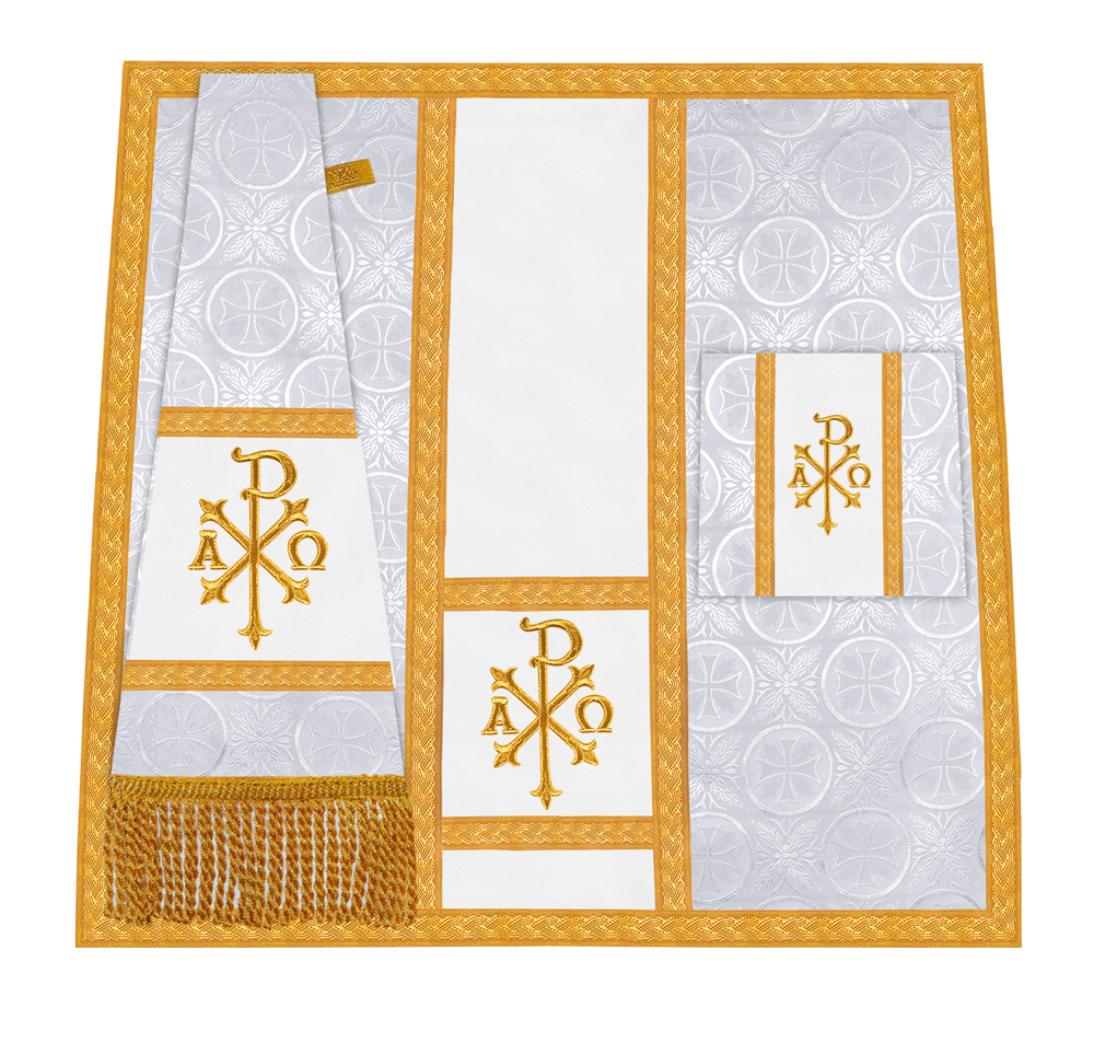 Handcrafted Altar Mass Set with Embroidered Motif