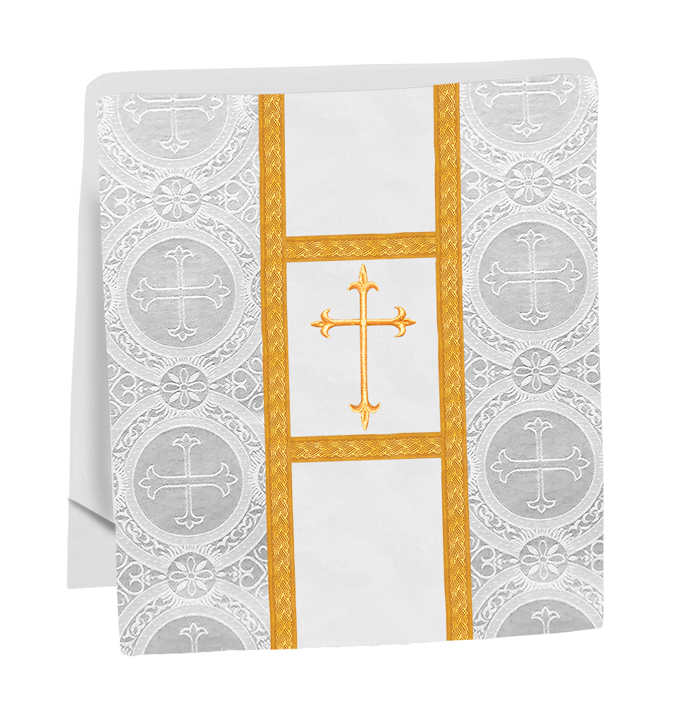 Gothic chasuble Vestment with Floral Design