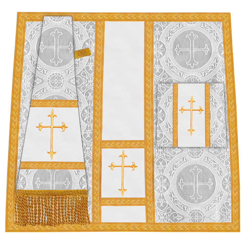 Gothic chasuble Vestment with Floral Design