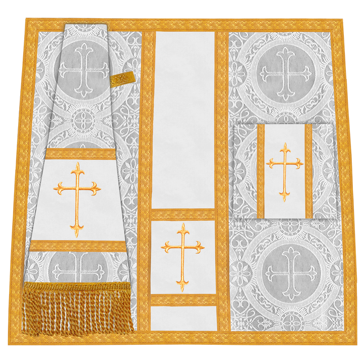 Gothic chasuble Vestment with Floral Design