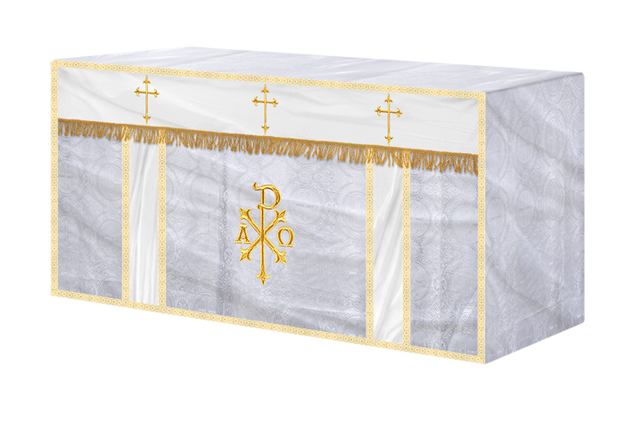 Altar Cloth with Spiritual Cross with Trims