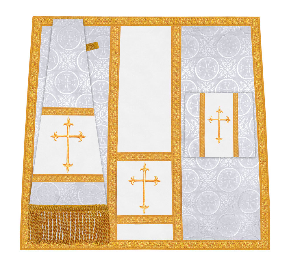 Handcrafted Altar Mass Set with Embroidered Motif