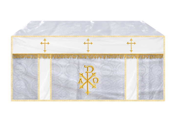 Altar Cloth with Spiritual Cross with Trims