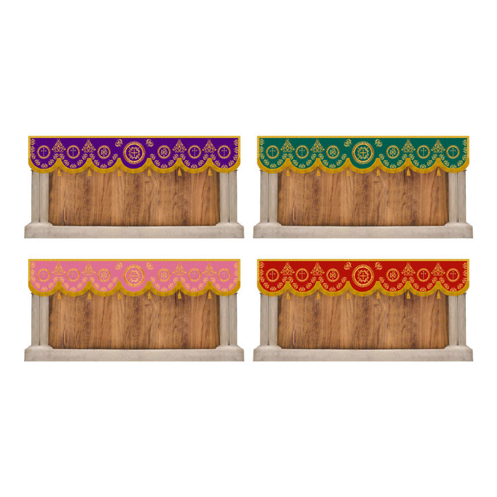 Set of Four Superfrontals with Embroidery Trims