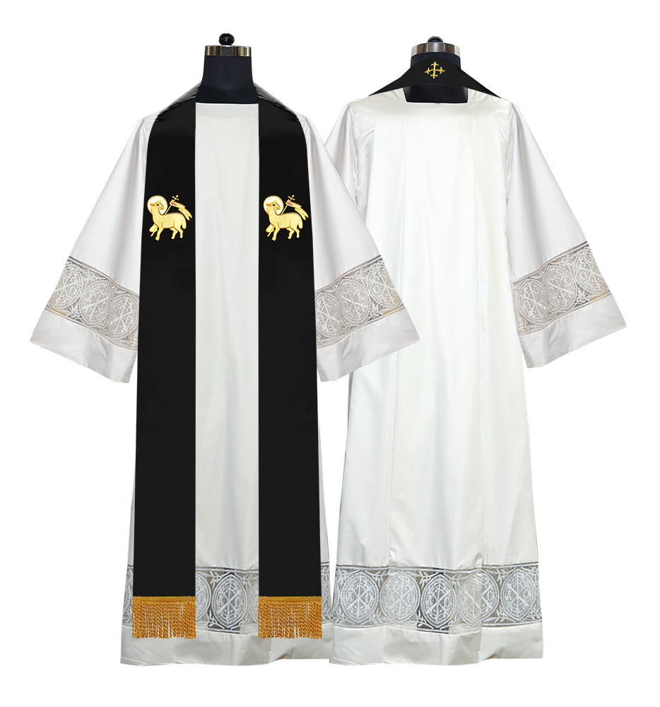 Spiritual motif embroidered Stole
