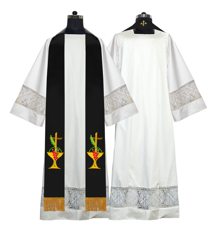 Communion motif embroidered Stole