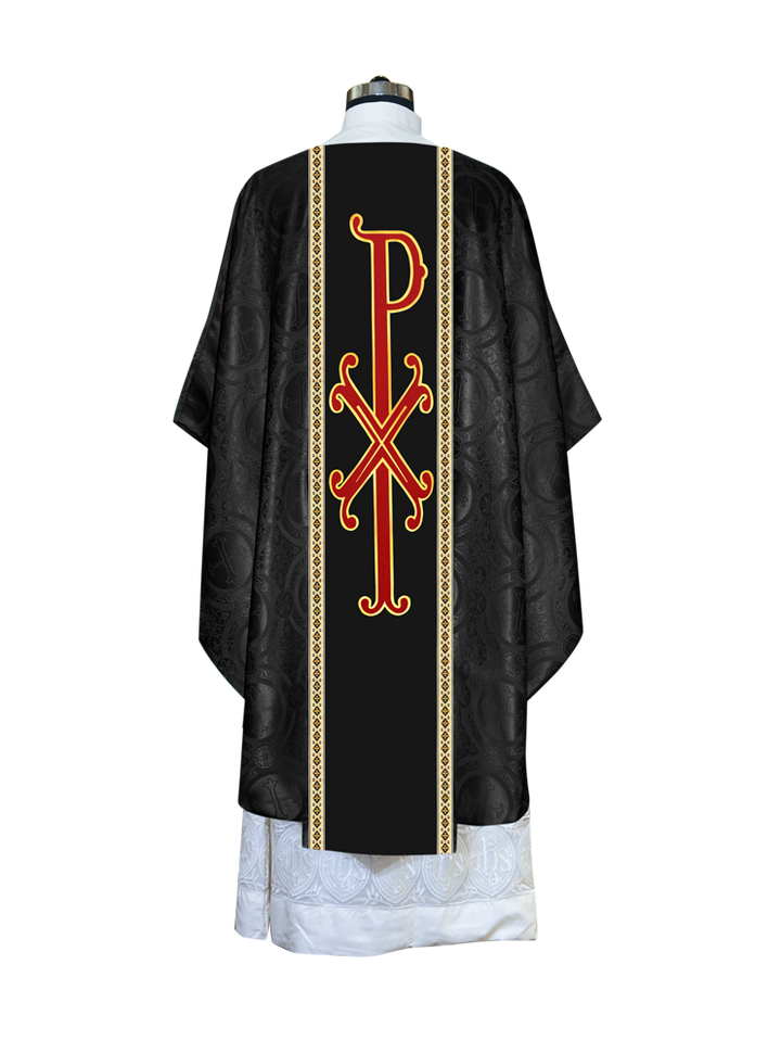 Gothic Chasuble with PAX Motif and Trims