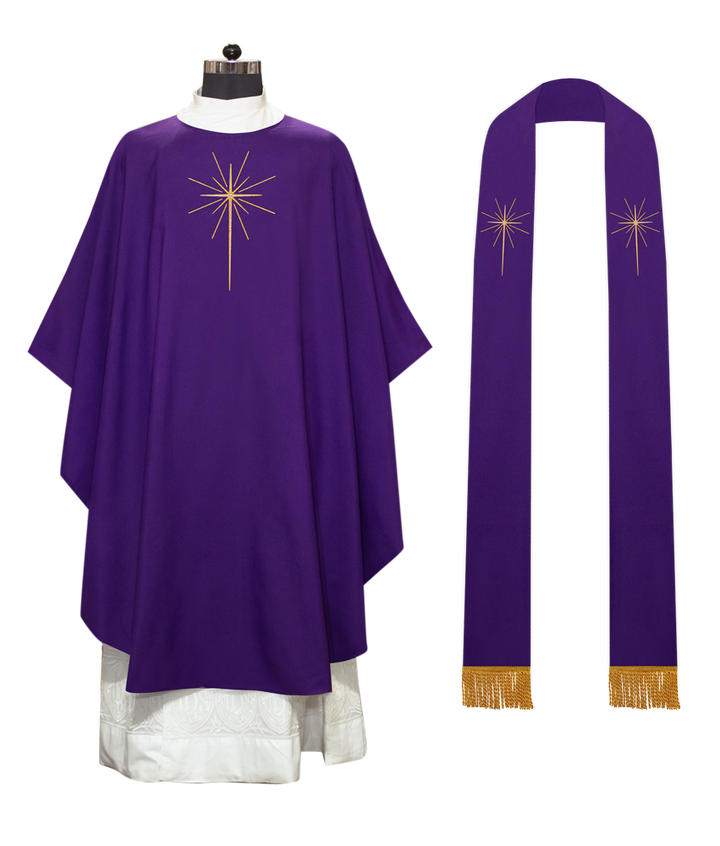 Advent Chasuble - O Come let Us Adore Him