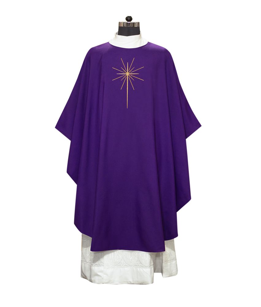 Advent Chasuble - O Come let Us Adore Him