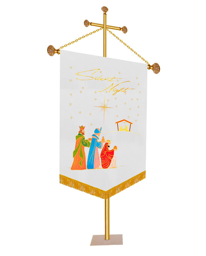 Christmas Church Banner - Silent Night