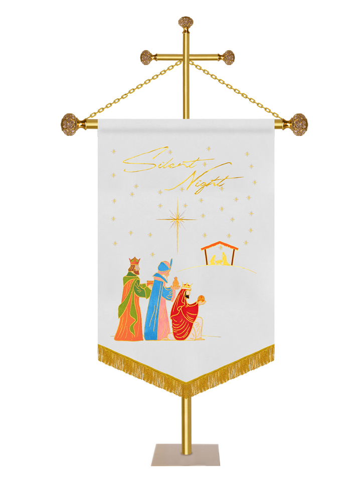 Christmas Church Banner - Silent Night