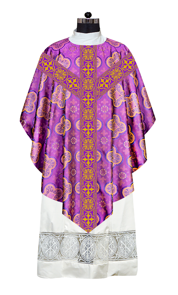 Pugin Chasuble with Woven Braided Trims