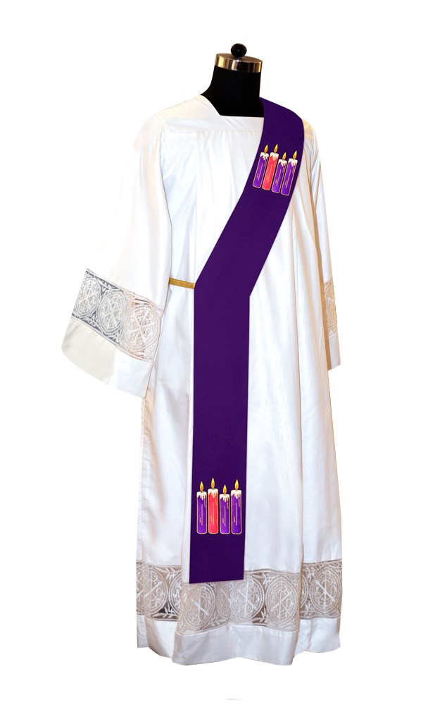 Advent Deacon Stole - Gloria