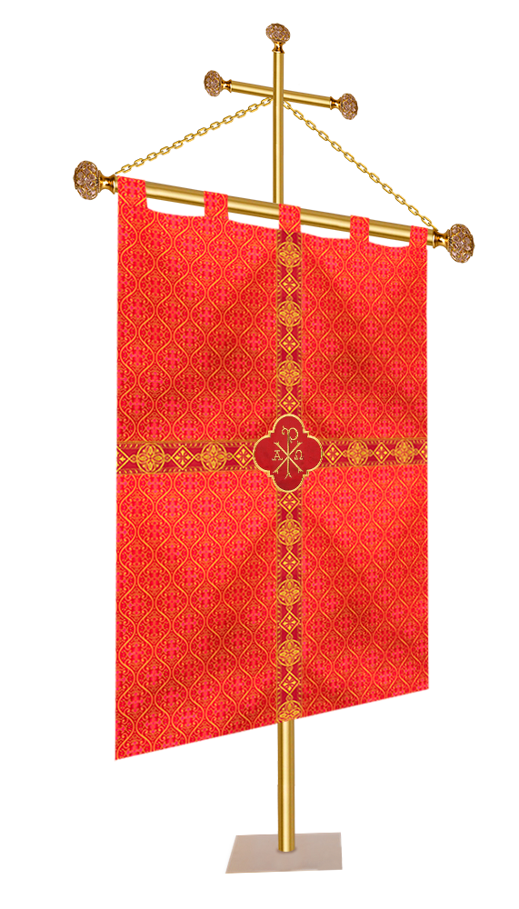 Church Banner with Adorned Trims