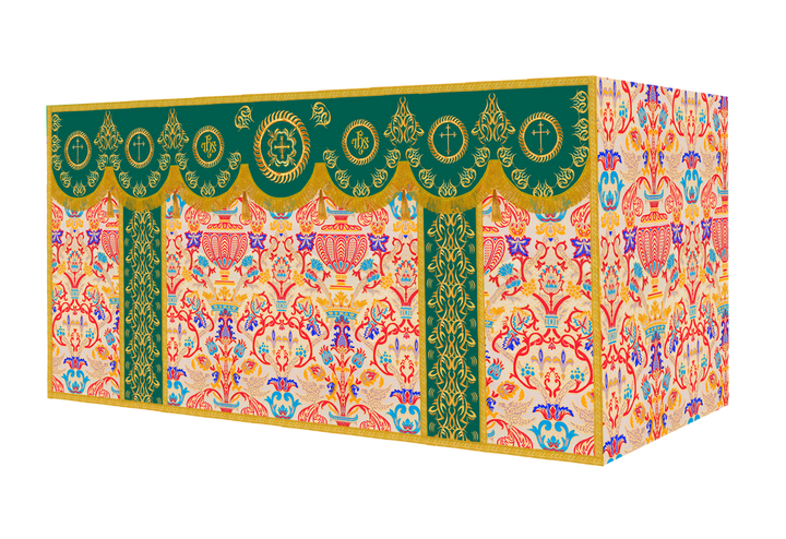 Tapestry Altar Cloth with Embroidered Orphrey