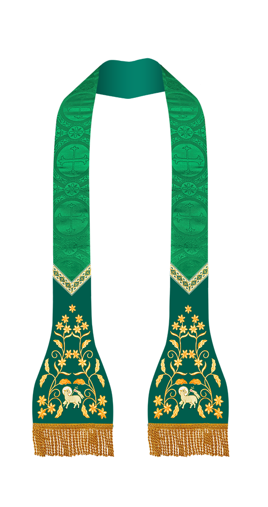 Floral Embroidered Roman stole
