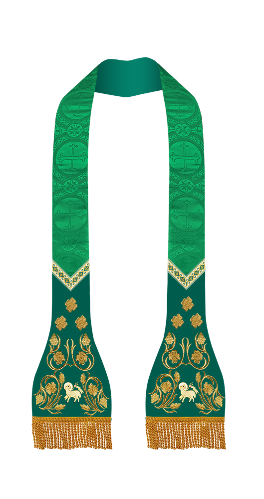 Grapes Embroidered Roman Stole