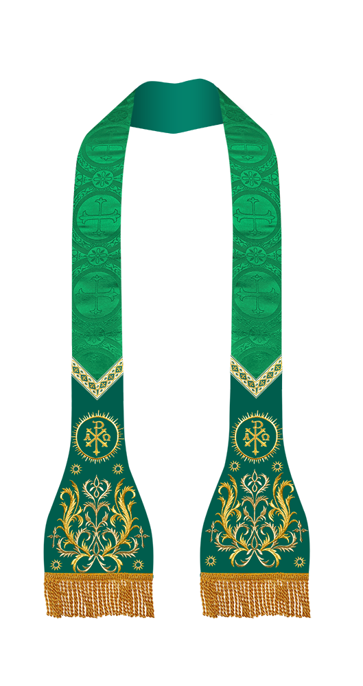 Roman Stole with Braided Embroidery