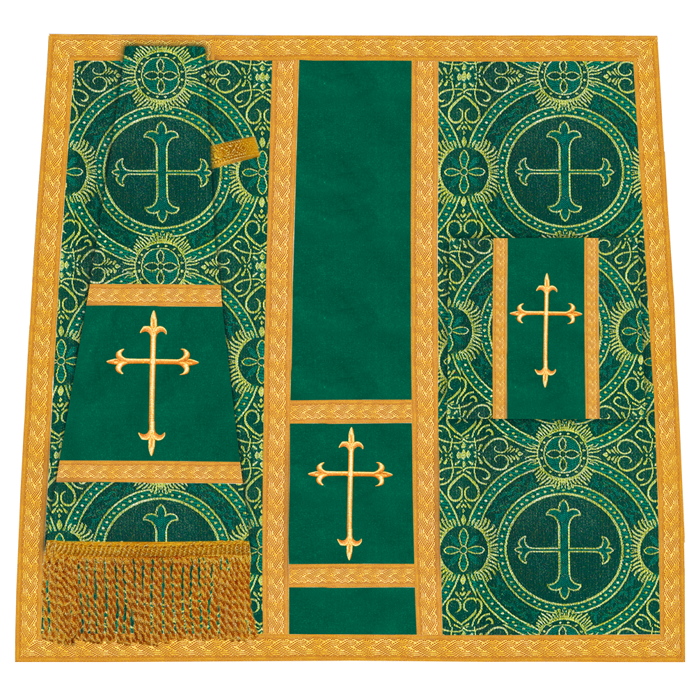 Gothic Chasuble vestment with Golden Lace