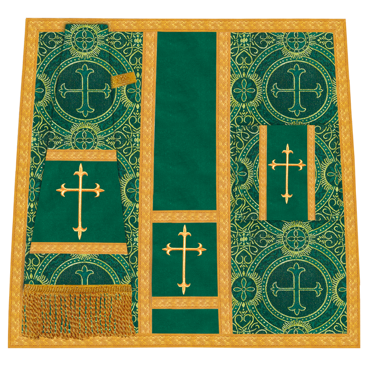 Gothic chasuble Vestment with Floral Design