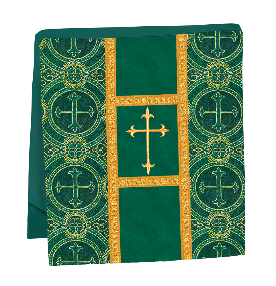 Gothic Chasuble vestment with Golden Lace