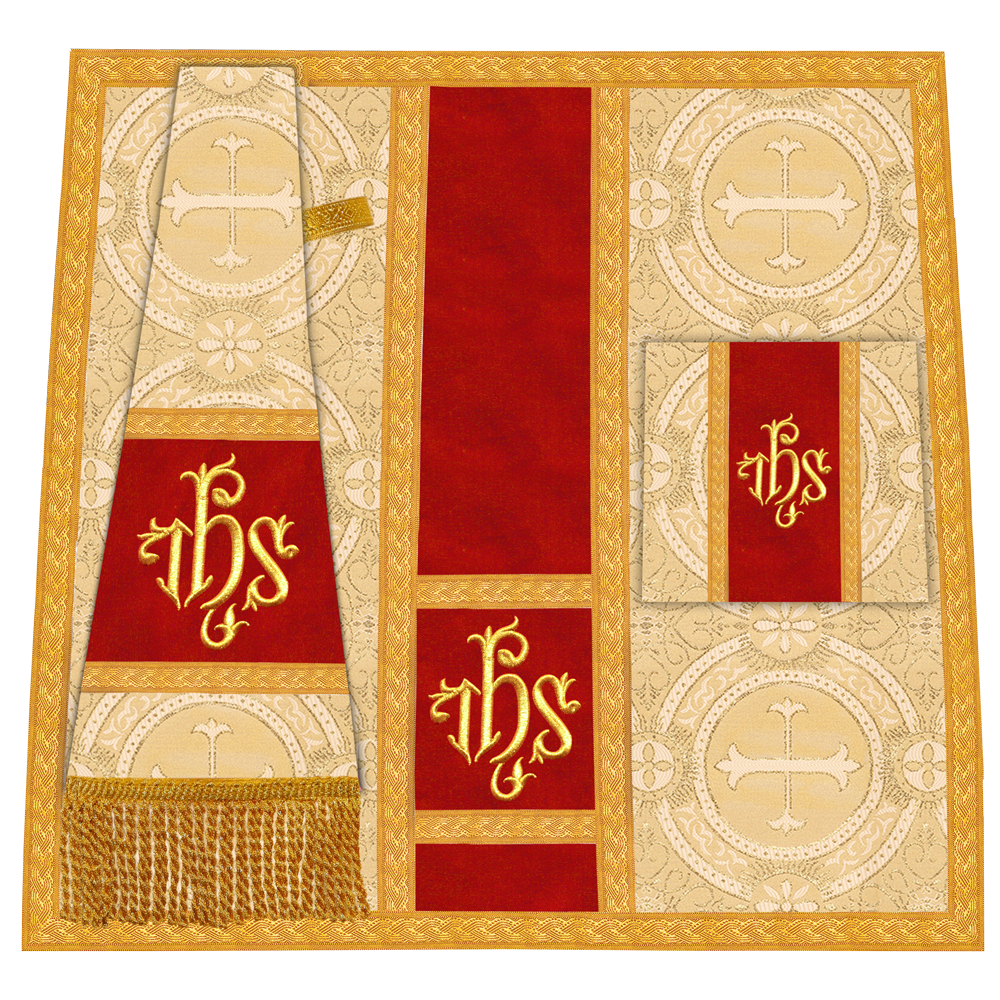 Roman chasuble with Motif and Trims