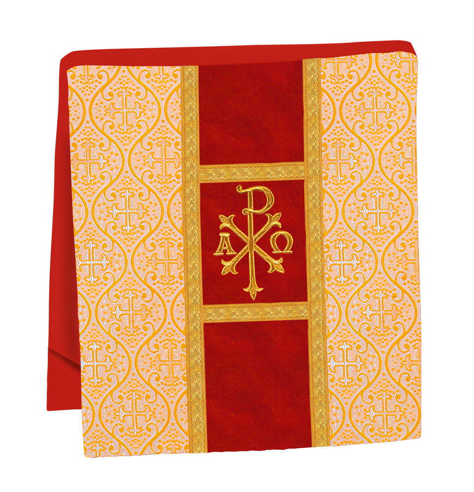 Roman Chasuble with Adorned Orphrey